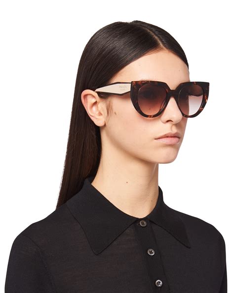 prada clear sunglasses|prada sunglasses with white sides.